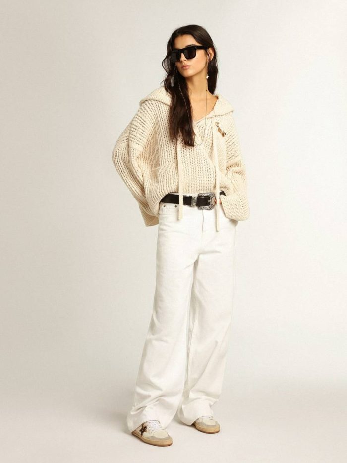 Women's Ball Star With Leopard Print Pony Skin Star And Black Heel Tab Ball Star Women Golden Goose