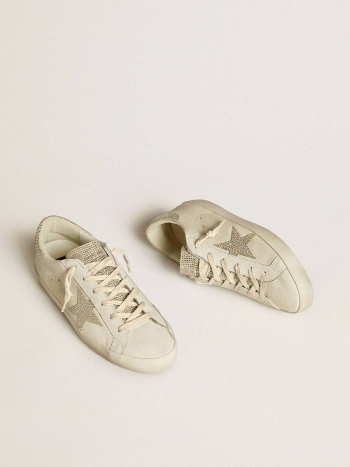 Women’s Super-Star In Nappa Leather With Swarovski Crystal Star And Heel Tab Golden Goose Women Super-Star