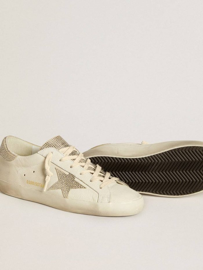 Women’s Super-Star In Nappa Leather With Swarovski Crystal Star And Heel Tab Golden Goose Women Super-Star