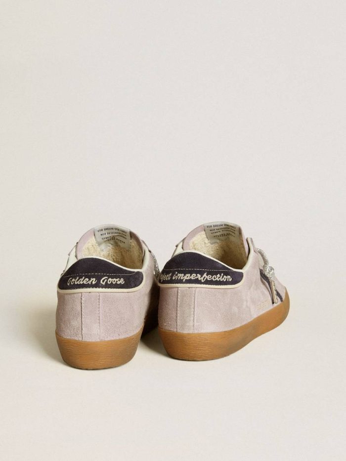 Women’s Super-Star Ltd In Lilac Suede With Midnight Blue Suede Star And Heel Tab Golden Goose Women Super-Star