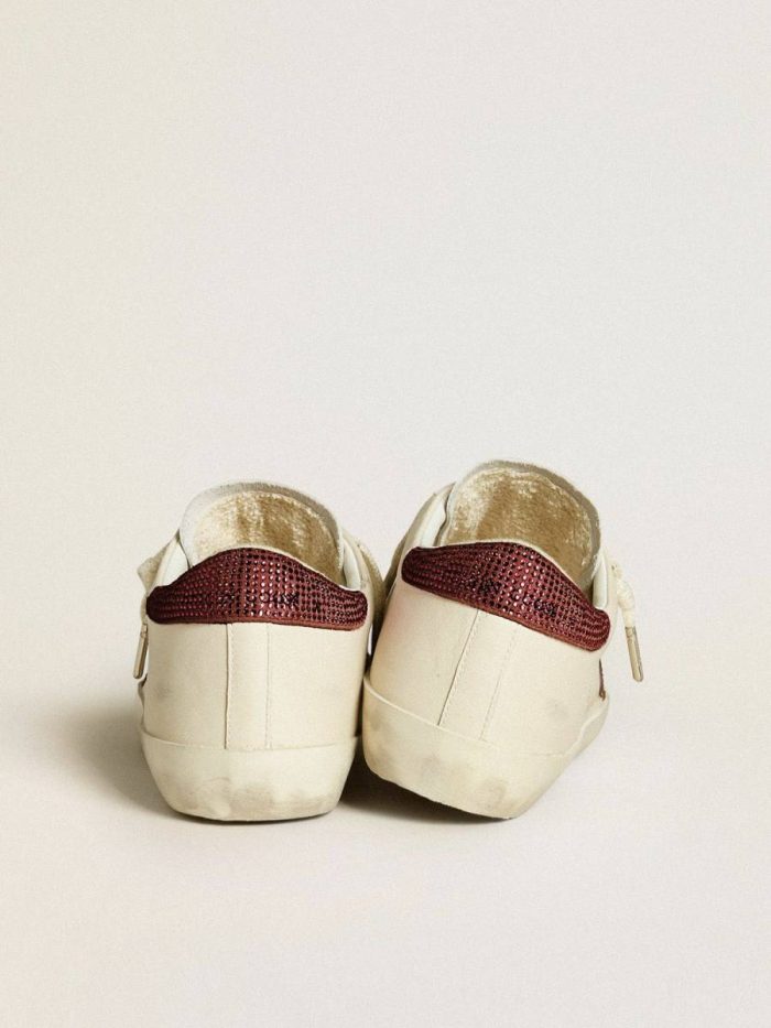 Women’s Super-Star Ltd With Suede Star And Heel Tab With Swarovski Crystals Super-Star White Women Golden Goose