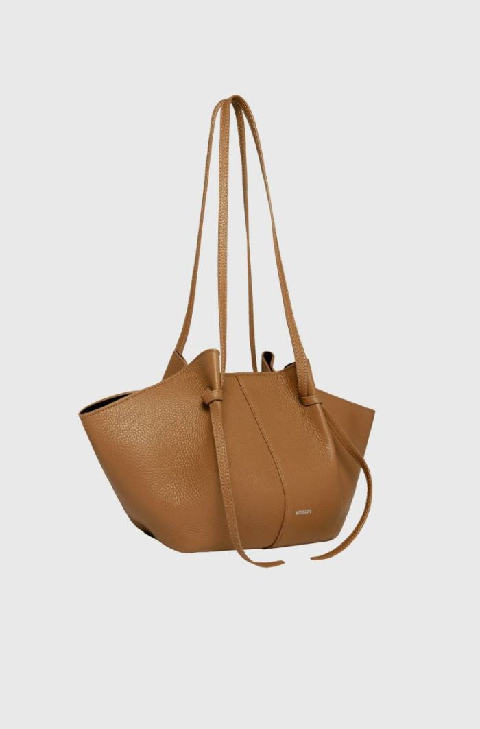 Yuzefi Tote Bags Cinnamon Women Mochi - Cinnamon Pebble Grained Leather