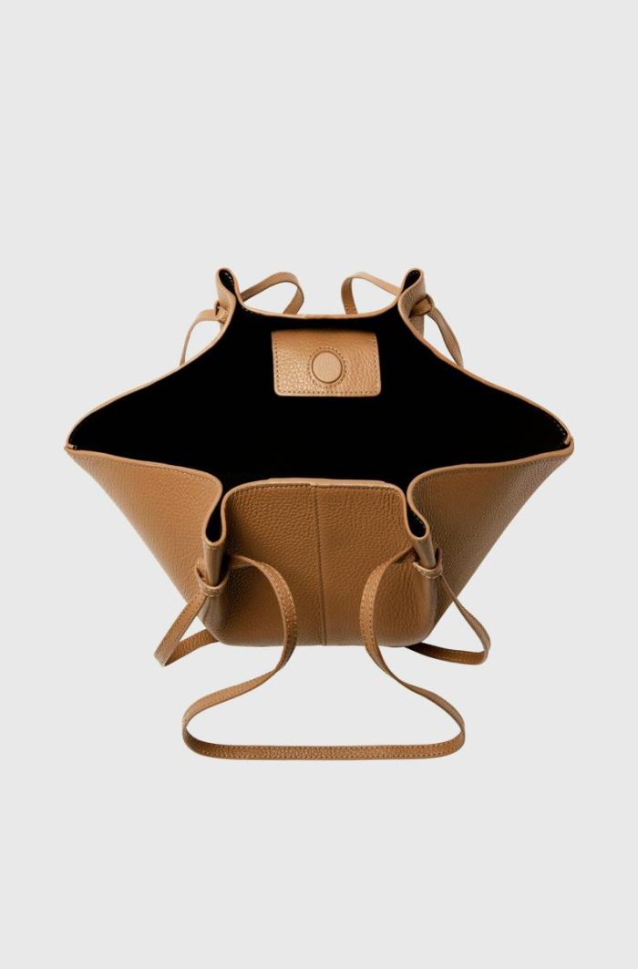 Yuzefi Tote Bags Cinnamon Women Mochi - Cinnamon Pebble Grained Leather