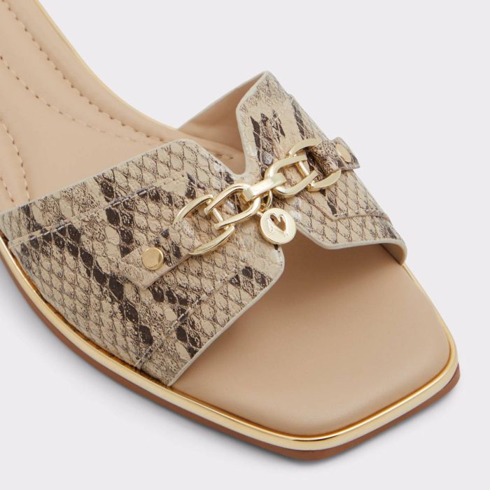Alamassi Brown Multi Women's Flat Sandals Women Brown Multi Sandals Aldo