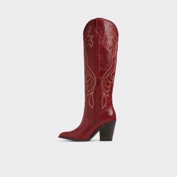 Alamo Medium Red Women's Western And Cowboy Boots Medium Red Aldo Women Boots