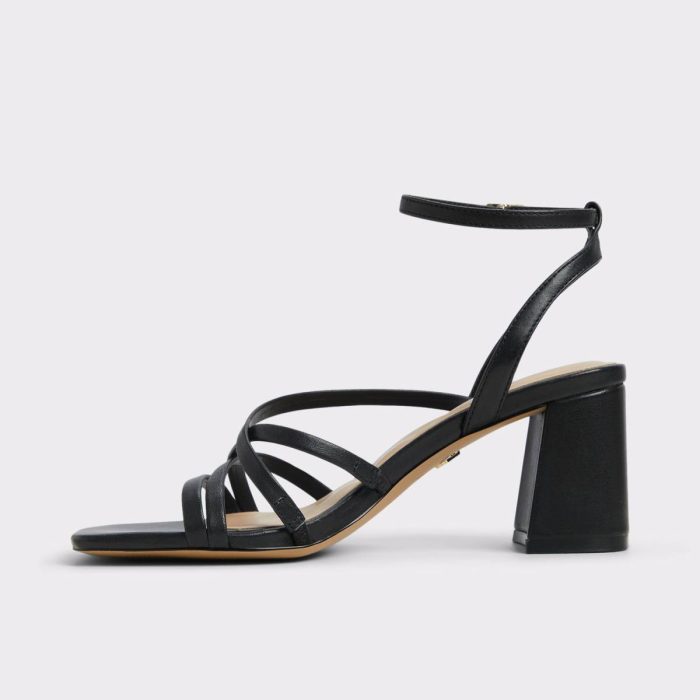 Aldo Black Women Heels Esther Black Women's Block Heels