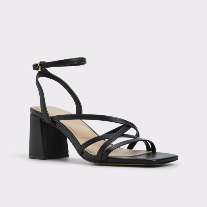 Aldo Black Women Heels Esther Black Women's Block Heels