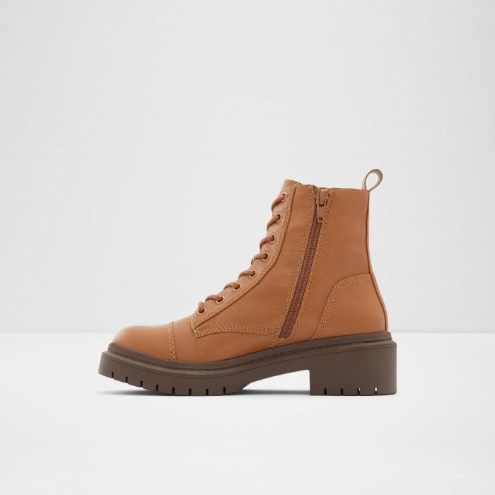 Aldo Boots Cognac Women Goer Cognac Women's Combat Boots