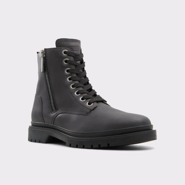 Aldo Boots Men Roby Open Black Men's Lace-Up Boots Open Black
