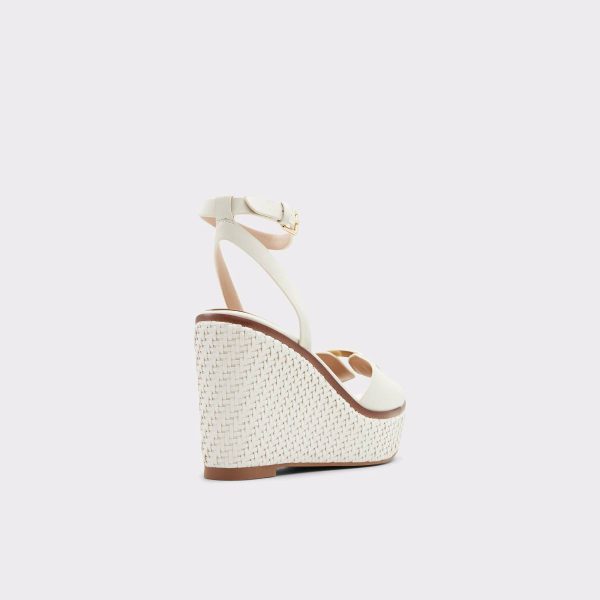 Aldo Carrabriria Open White Women's Wedges Open White Heels Women