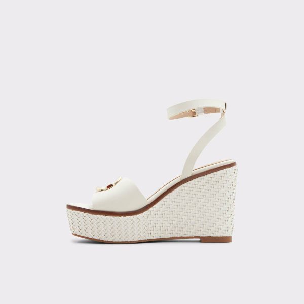 Aldo Carrabriria Open White Women's Wedges Open White Heels Women