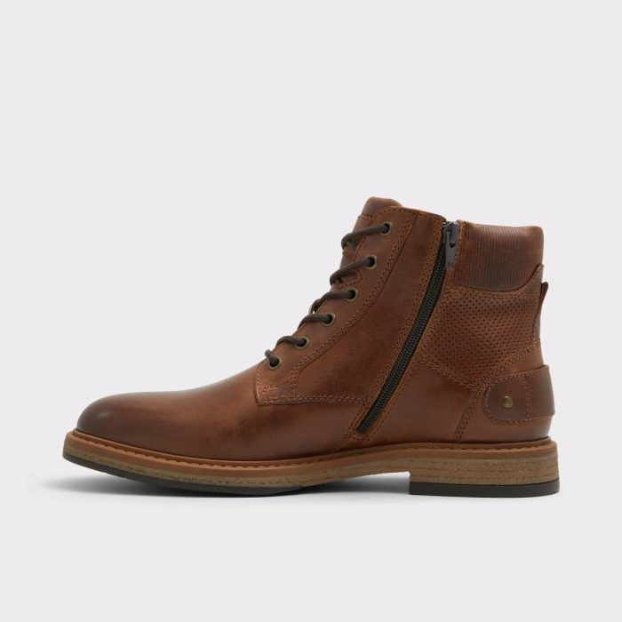 Aldo Cognac Halard Cognac Men's Lace-Up Boots Men Boots