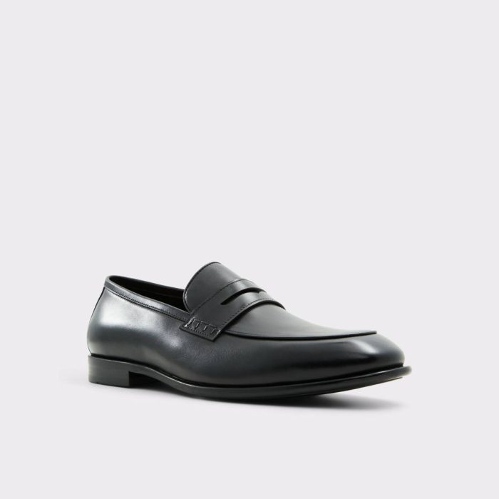 Aldo Darris Black Men's Dress Shoes Black Men Loafers & Slip-Ons
