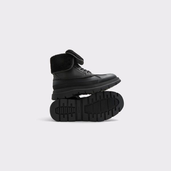 Aldo Delburn Black Men's Lace-Up Boots Men Black Boots