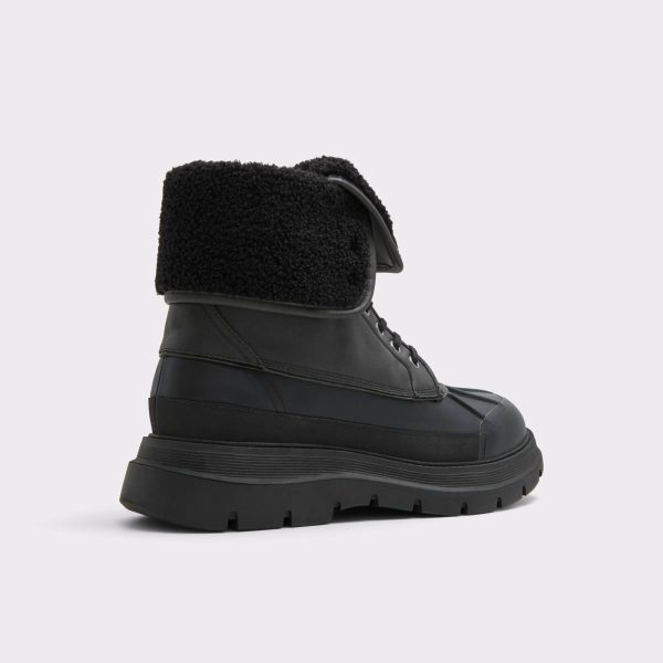 Aldo Delburn Black Men's Lace-Up Boots Men Black Boots