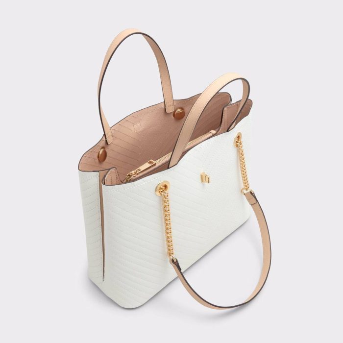 Aldo Iloronnx Bone Women's Tote & Satchel Bags Bone Women Tote & Satchel Bags