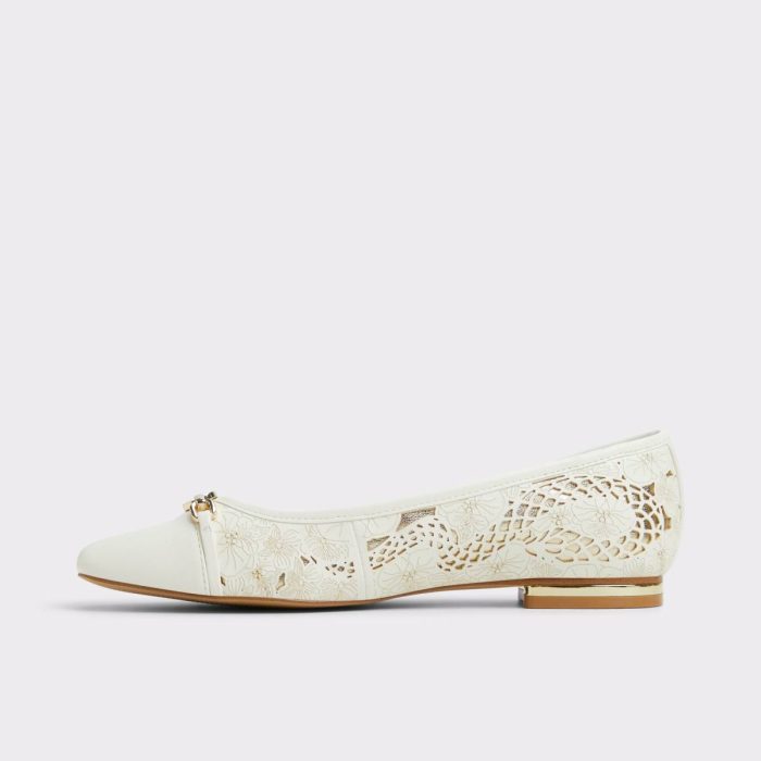 Aldo Krishelle White/Multi Women's Ballet Flats Women White/Multi Ballet Flats