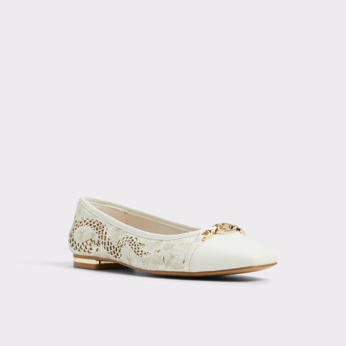 Aldo Krishelle White/Multi Women's Ballet Flats Women White/Multi Ballet Flats