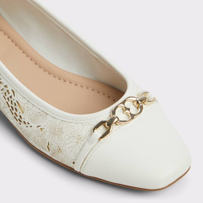 Aldo Krishelle White/Multi Women's Ballet Flats Women White/Multi Ballet Flats