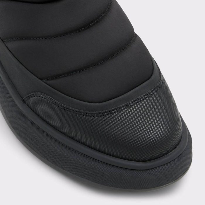 Aldo Men Black Textile Quilting Boots Fucino Black Textile Quilting Men's Casual Boots