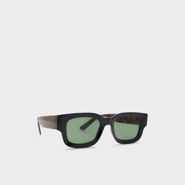 Aldo Men Sunglasses Bankview Black Men's Rectangle Black