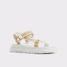 Aldo Oceana Natural Women's Footbed Sandals Natural Women Sandals