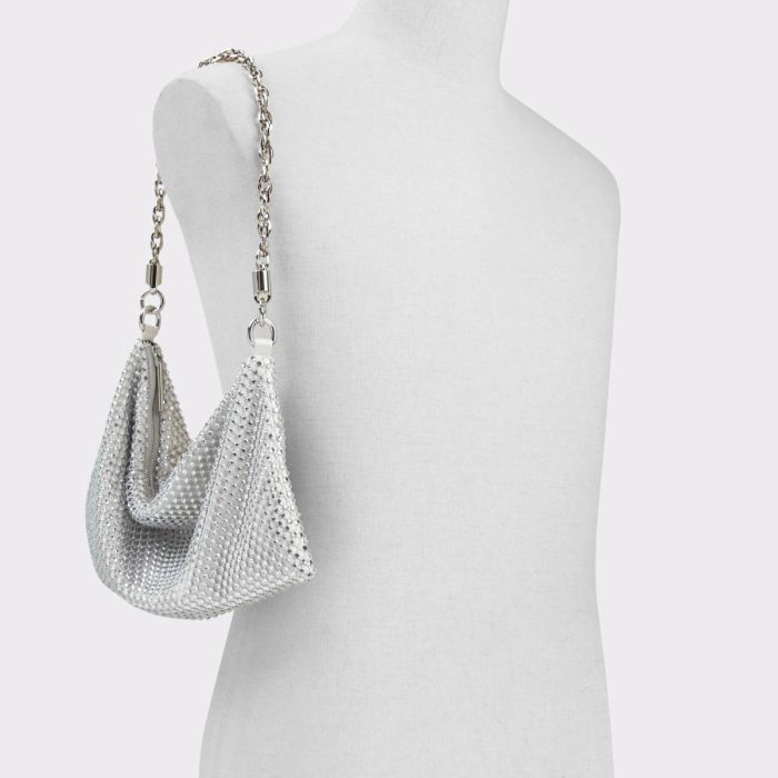 Aldo Shoulder Bags Silver/Clear Multi Darlingsidex Silver/Clear Multi Women's Shoulder Bags Women