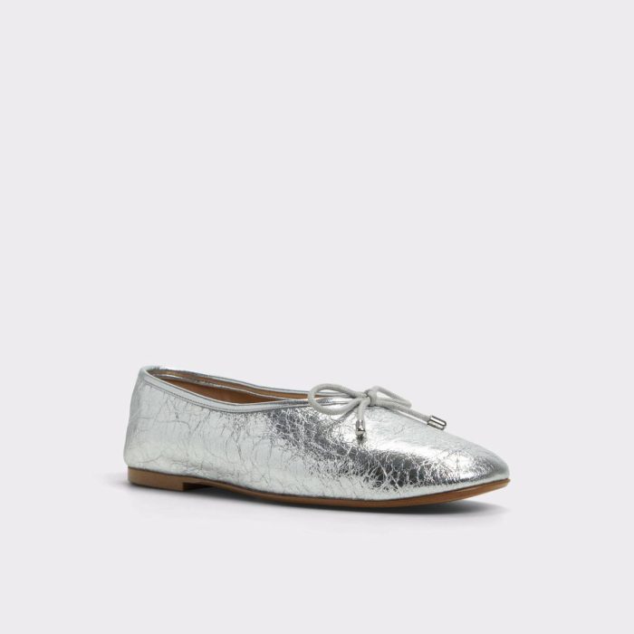 Aldo Silver Women Joselie Silver Women's Ballet Flats Ballet Flats