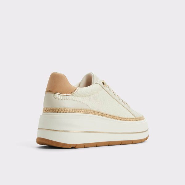 Aldo Sneakers Garelia Cream Women's Platform And Wedge Sneakers Cream Women