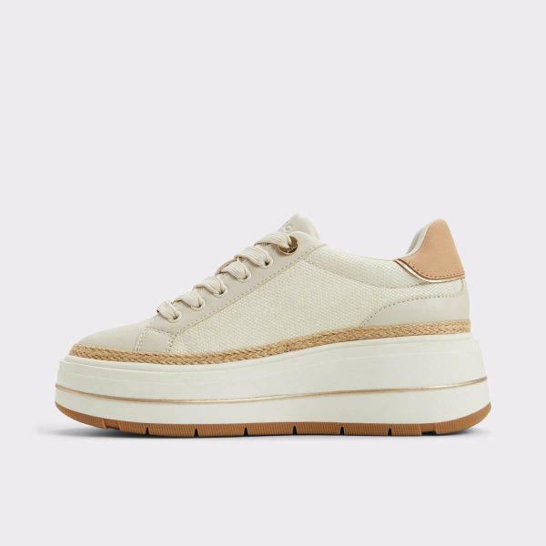 Aldo Sneakers Garelia Cream Women's Platform And Wedge Sneakers Cream Women