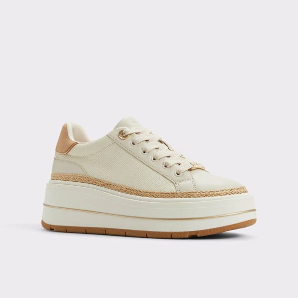 Aldo Sneakers Garelia Cream Women's Platform And Wedge Sneakers Cream Women