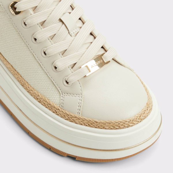 Aldo Sneakers Garelia Cream Women's Platform And Wedge Sneakers Cream Women