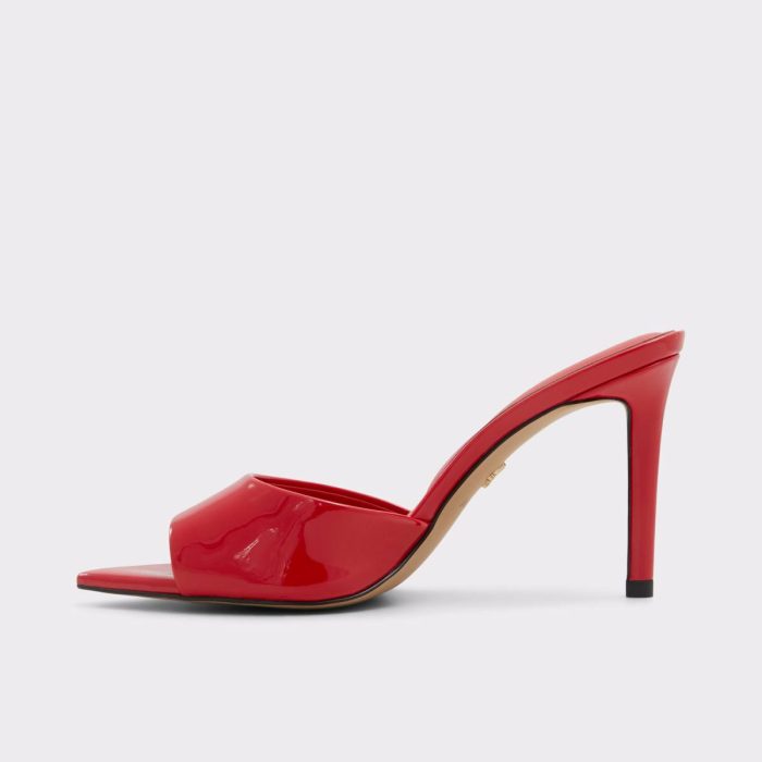 Aldo Women Anniebrilden Red Women's Heeled Mules Red Heels