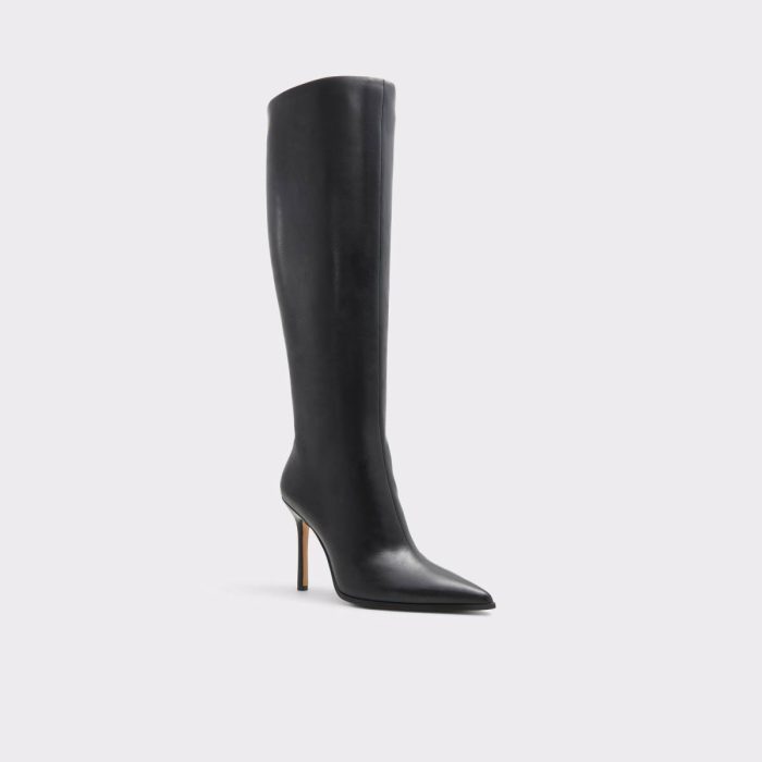 Aldo Women Black Maybellie Black Women's Tall Boots Boots
