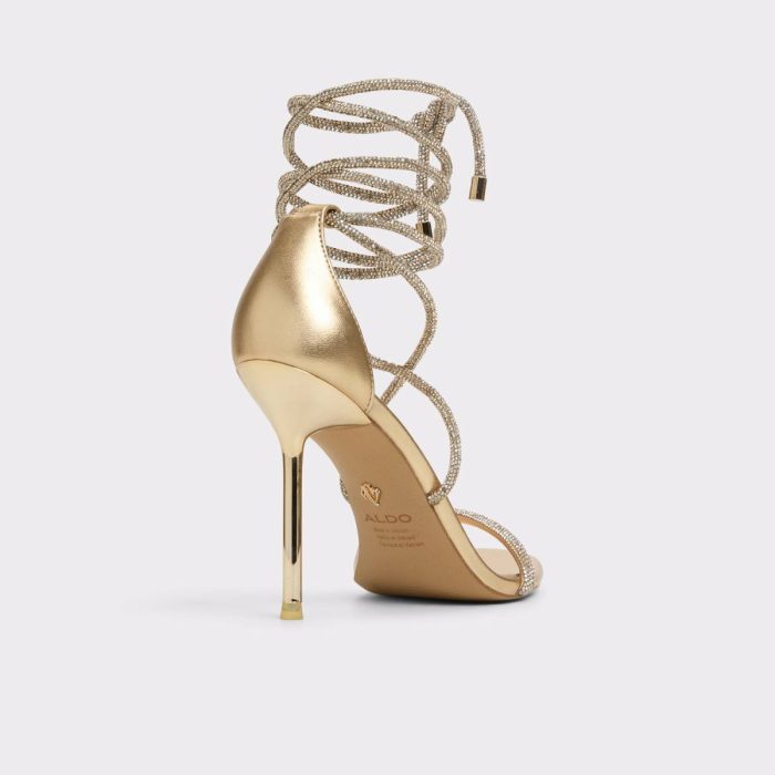 Aldo Women Gold Heels Caladonia Gold Women's Metallics