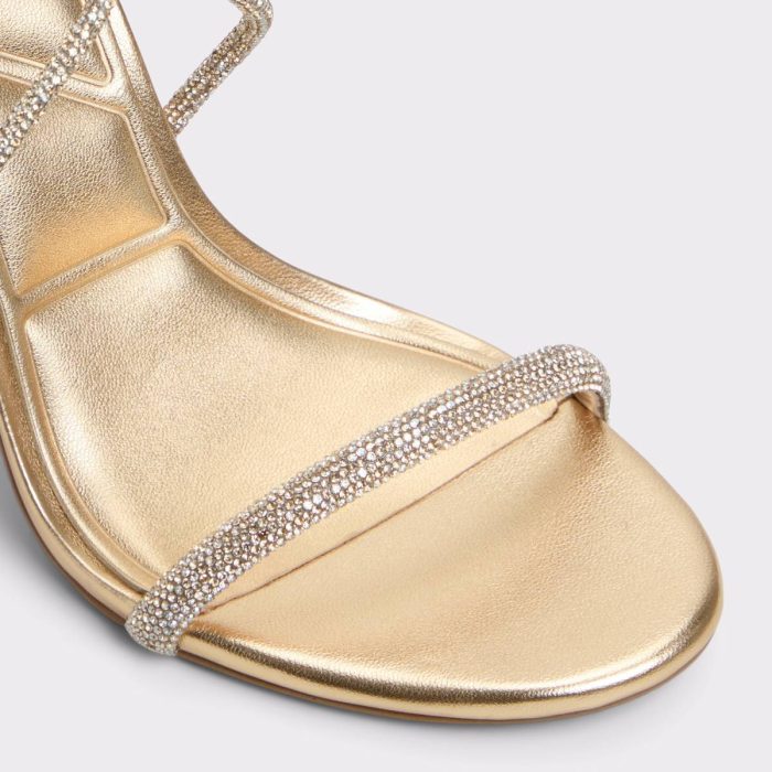 Aldo Women Gold Heels Caladonia Gold Women's Metallics