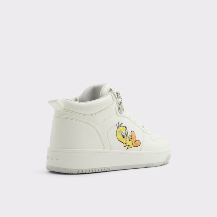 Aldo Women Tweetyhightop White Women's Looney Tunes Sneakers White