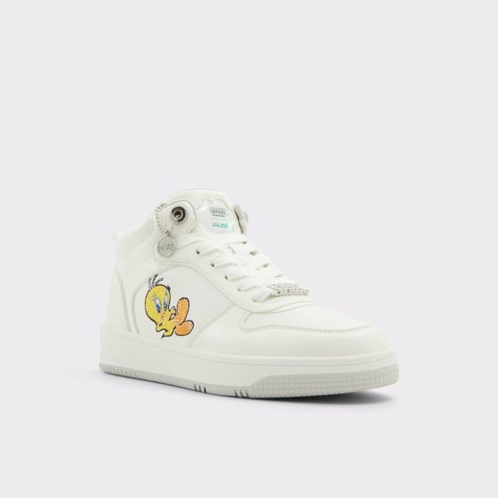 Aldo Women Tweetyhightop White Women's Looney Tunes Sneakers White