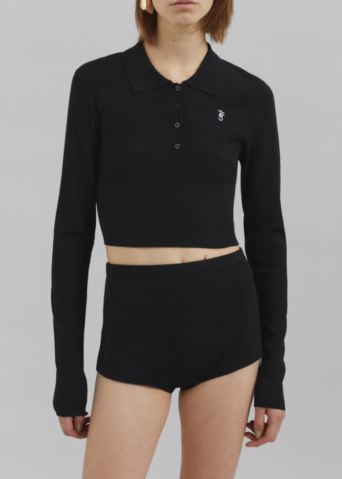 Alissa Knit Briefs - Black The Frankie Shop Women Black Loungewear