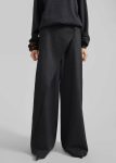 Altai Wrap Trousers - Charcoal Bottoms Grey Women The Frankie Shop