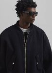 Astra Wool Bomber Jacket - Black Men The Frankie Shop Black Outerwear