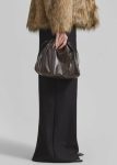 Bags The Frankie Shop Women Brown Morgan Crackled Faux Leather Small Pouch - Brown