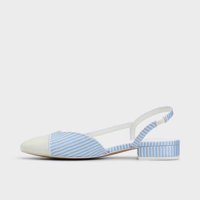 Ballet Flats Women Blue/White Combo Aldo Clementinne Blue/White Combo Women's Ballet Flats