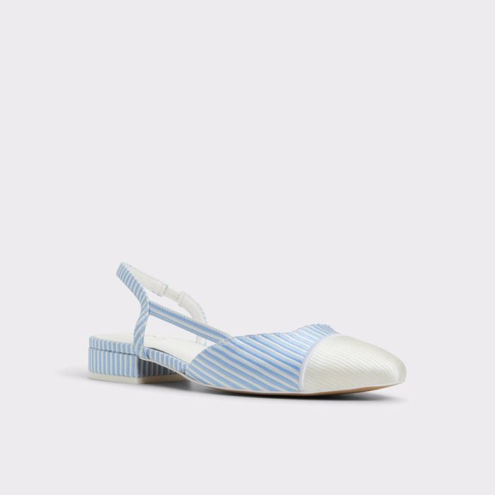 Ballet Flats Women Blue/White Combo Aldo Clementinne Blue/White Combo Women's Ballet Flats