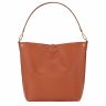 Bark Le Roseau M Hobo Bag Bark - Leather Longchamp Women Leather Bags