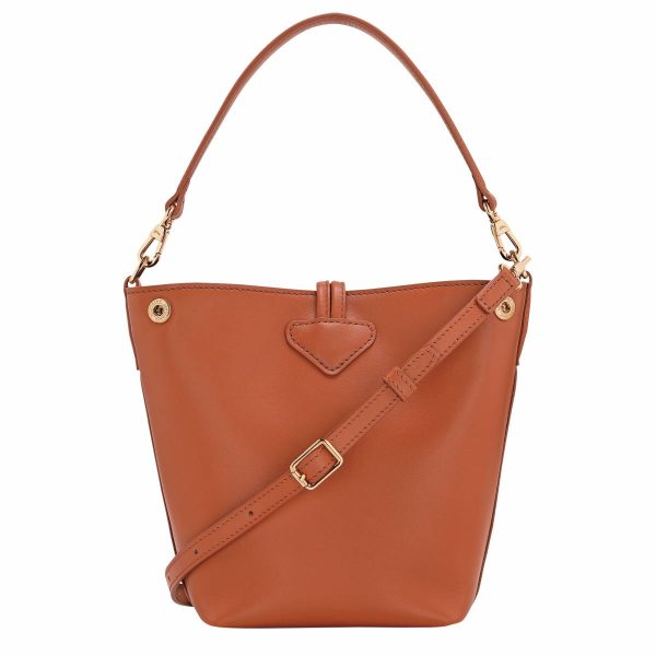 Bark Leather Bags Longchamp Women Le Roseau Xs Bucket Bag Bark - Leather