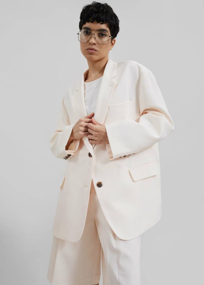 Bea Blazer - Light Peach Women Pink The Frankie Shop Outerwear