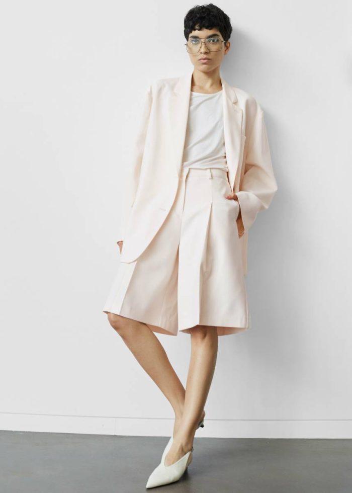 Bea Blazer - Light Peach Women Pink The Frankie Shop Outerwear