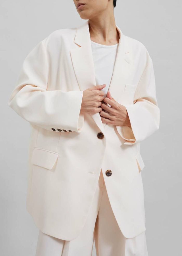 Bea Blazer - Light Peach Women Pink The Frankie Shop Outerwear