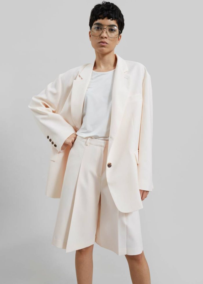 Bea Blazer - Light Peach Women Pink The Frankie Shop Outerwear